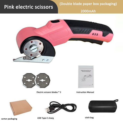 Cordless Electric Rotary Fabric Cutter & Scissors