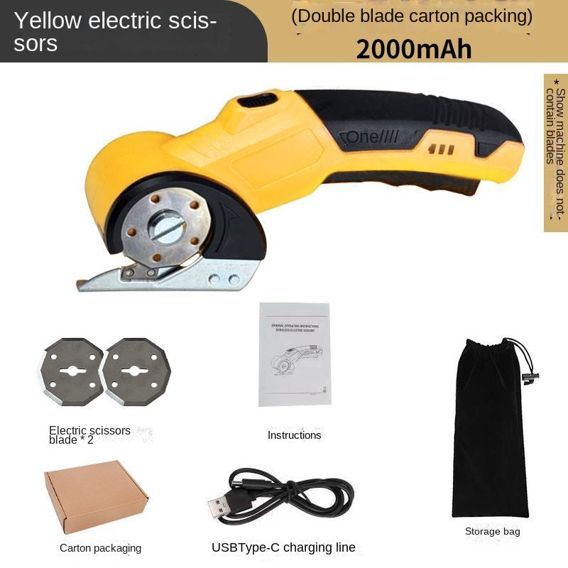Cordless Electric Rotary Fabric Cutter & Scissors